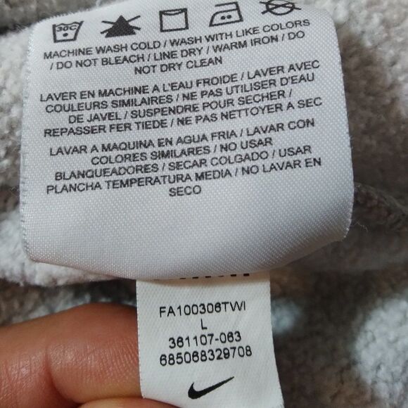 Vintage Nike Small Swoosh Logo Hoodie Sweatshirt - Picture 6 of 8